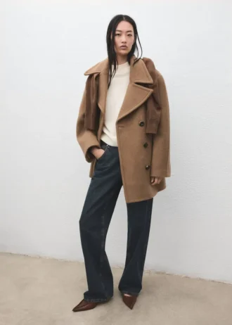 Manteau en laine Manteco à double boutonnage