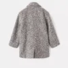 Manteau en laine mélangée mouchetée