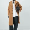 Manteau en laine à revers Manteau en laine à revers