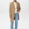 Manteau en laine à revers Manteau en laine à revers