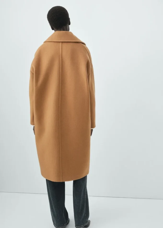 Manteau en laine à revers Manteau en laine à revers