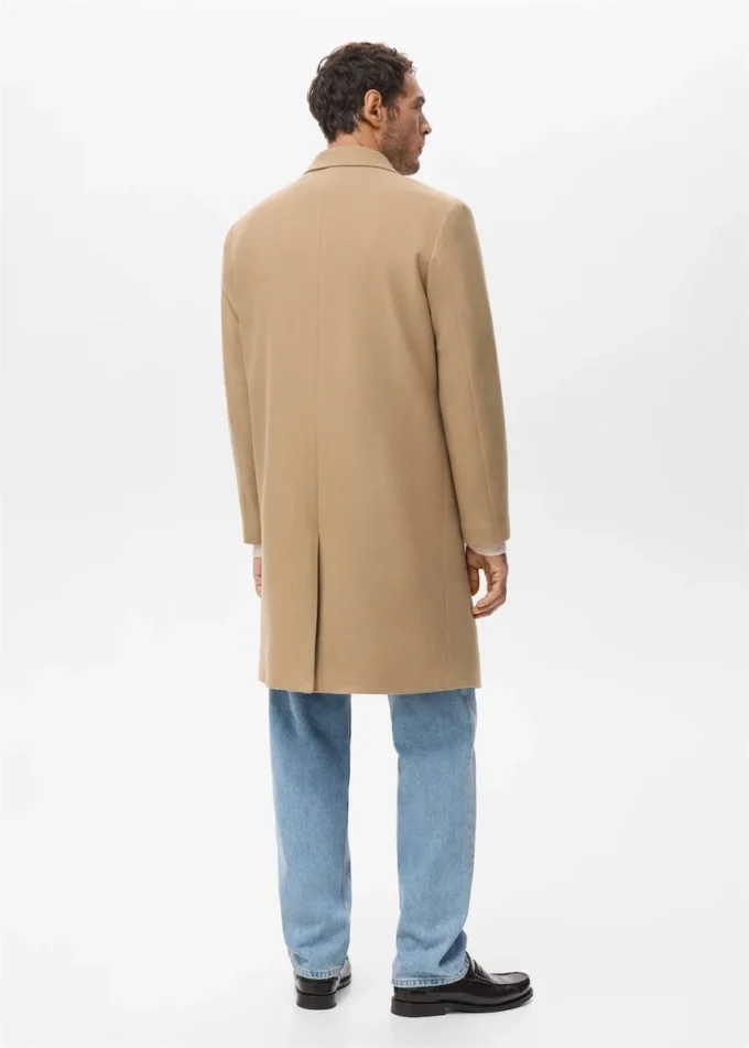 Manteau en laine à revers Manteau en laine à revers