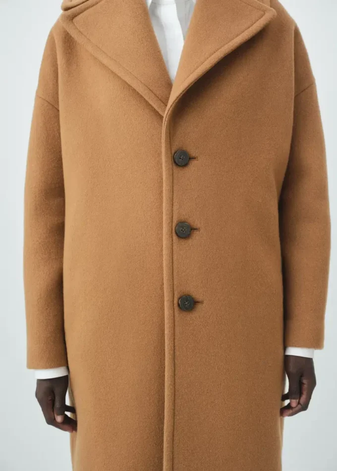 Manteau en laine à revers Manteau en laine à revers