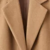 Manteau en laine à revers