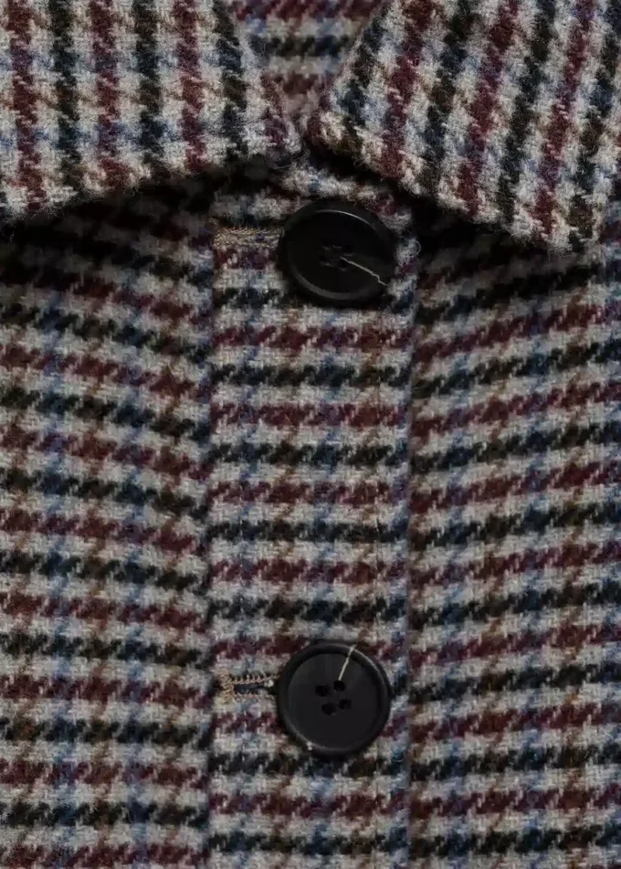Manteau en laine tweed