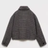 Manteau en laine tweed