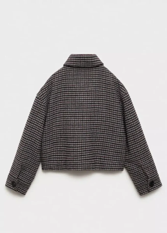 Manteau en laine tweed