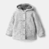 Manteau en tricot à capuche