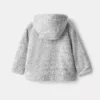 Manteau en tricot à capuche
