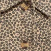 Manteau en velours côtelé imprimé léopard