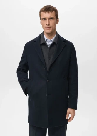 Manteau léger en laine recyclée