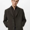 Manteau léger en laine recyclée Manteau léger en laine recyclée