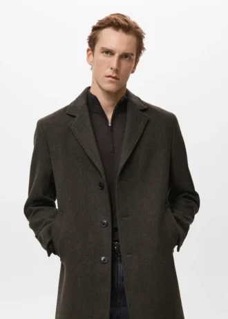 Manteau léger en laine recyclée