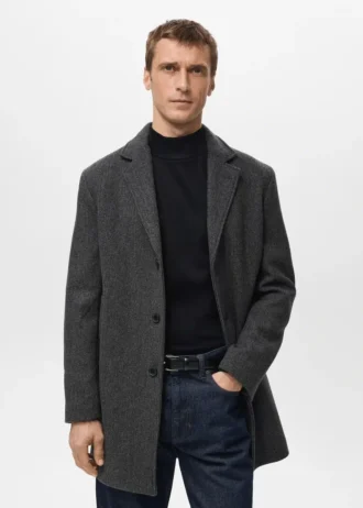Manteau léger en laine recyclée