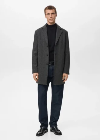 Manteau léger en laine recyclée