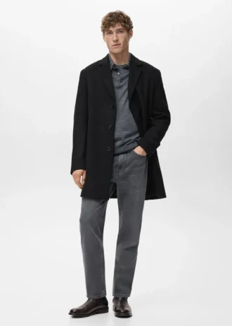 Manteau léger en laine recyclée