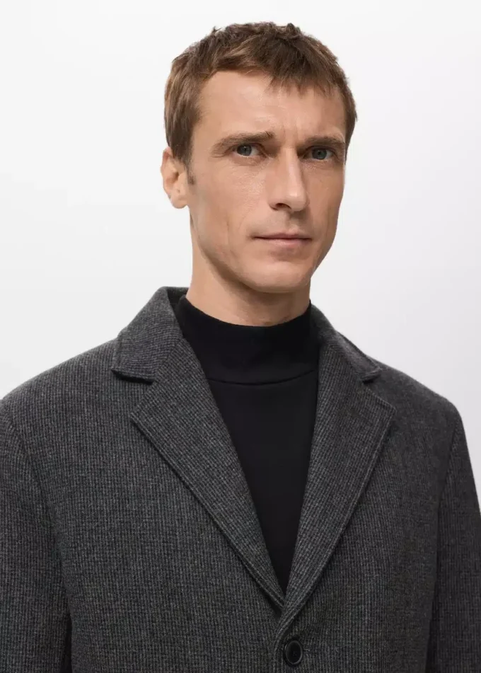 Manteau léger en laine recyclée
