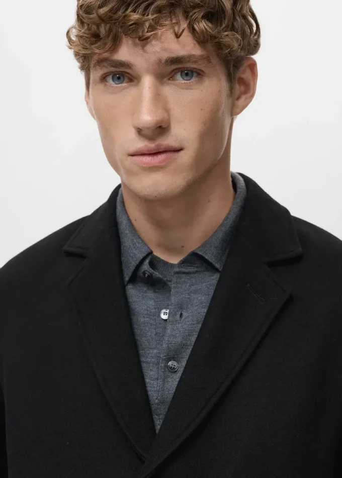 Manteau léger en laine recyclée Manteau léger en laine recyclée