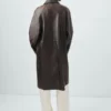 Manteau long 100 % cuir