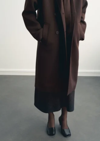 Manteau long combiné