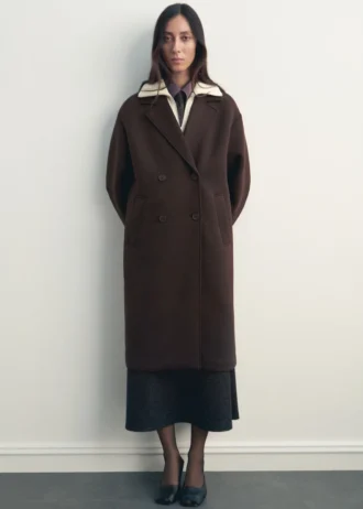 Manteau long combiné