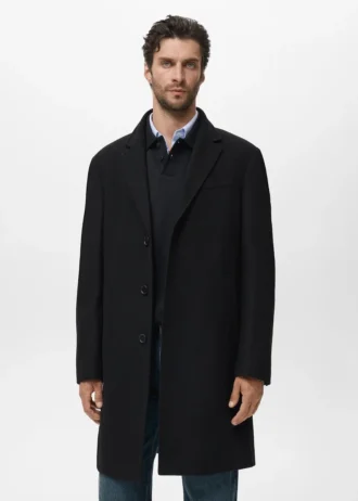 Manteau long en laine