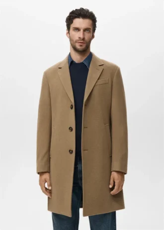 Manteau long en laine