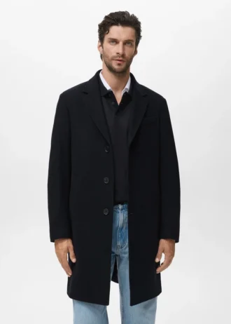 Manteau long en laine