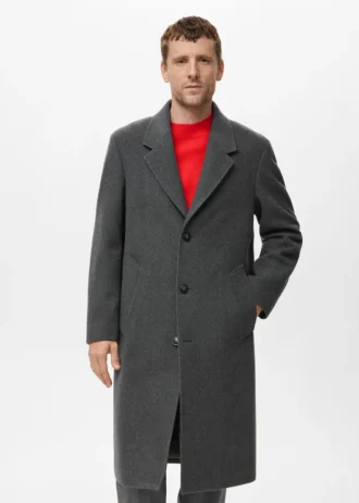 Manteau long en laine
