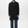 Manteau long en laine