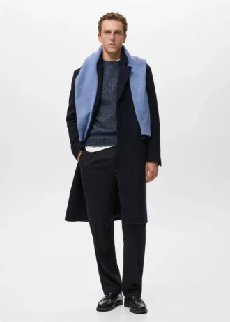 Manteau long en laine