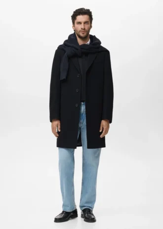 Manteau long en laine