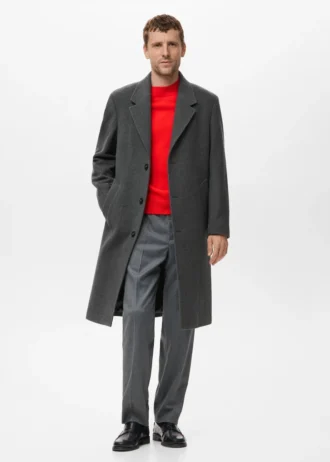 Manteau long en laine