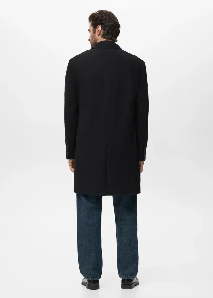 Manteau long en laine
