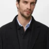 Manteau long en laine