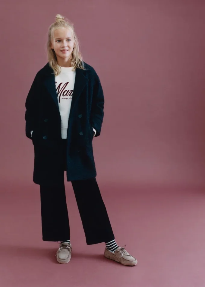 Manteau long en tissu
