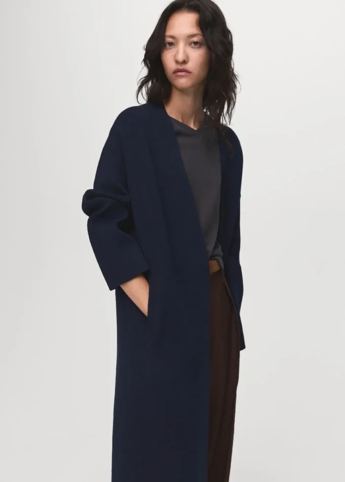 Manteau long en tricot Manteau long en tricot
