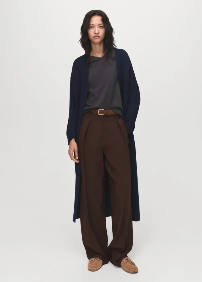Manteau long en tricot Manteau long en tricot