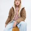 Manteau long matelassé
