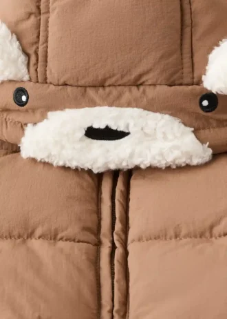 Manteau matelassé effet fourrure