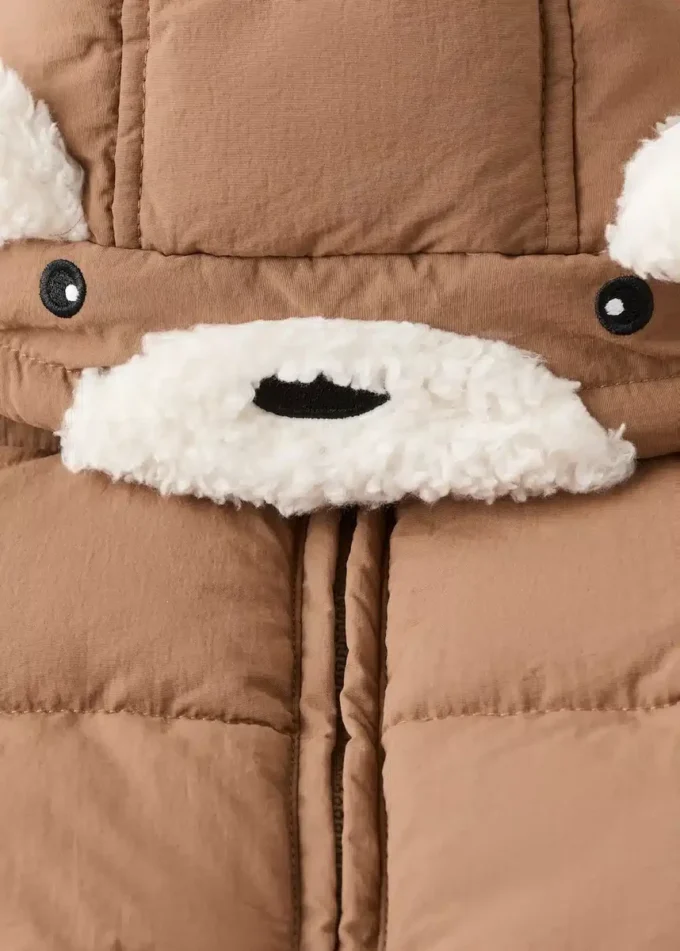 Manteau matelassé effet fourrure