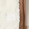 Manteau matelassé effet fourrure