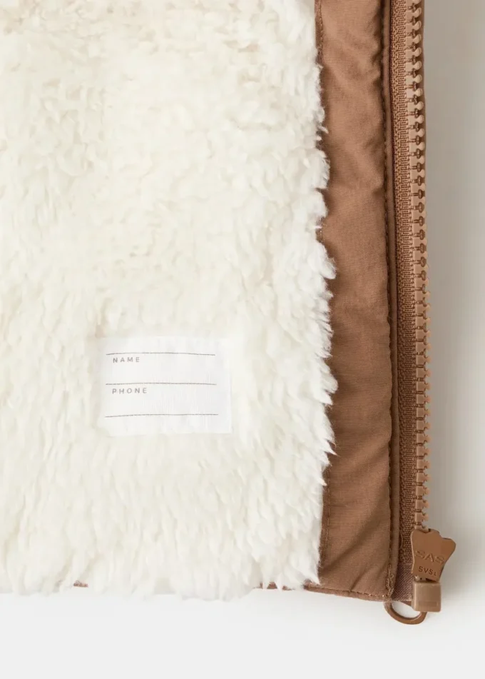 Manteau matelassé effet fourrure