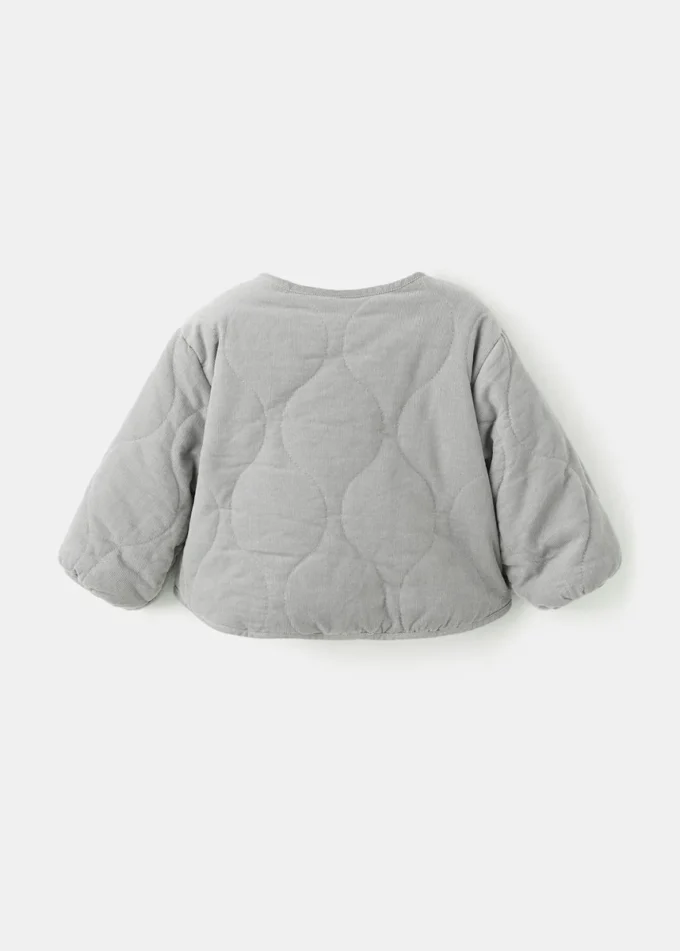 Manteau matelassé en velours côtelé