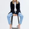 Manteau mi-long en tissu