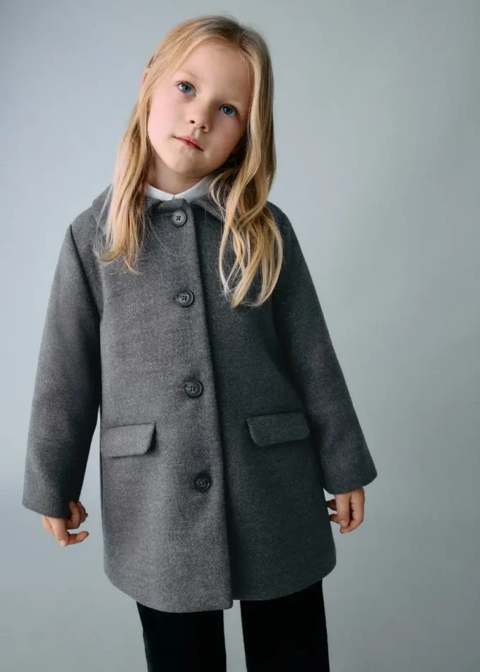 Manteau mi-long en tissu
