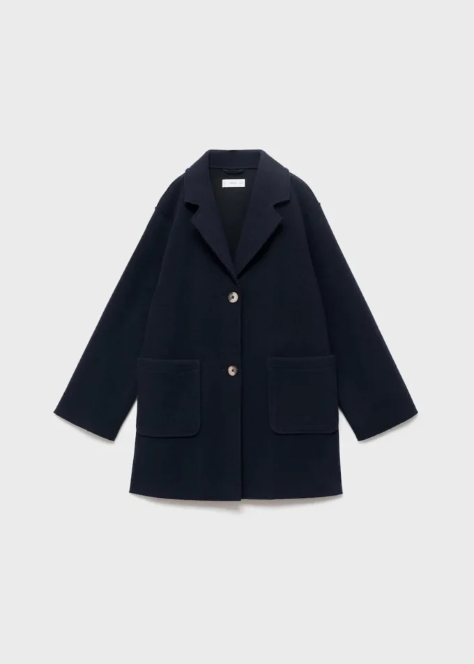 Manteau mi-long en tissu