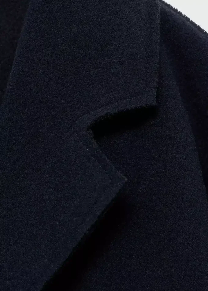 Manteau mi-long en tissu