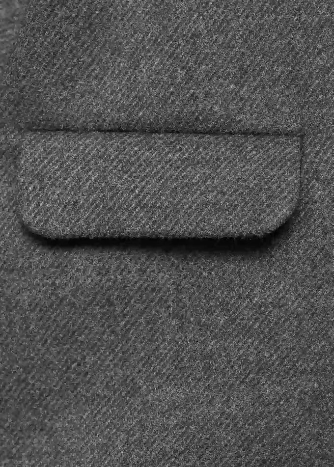 Manteau mi-long en tissu