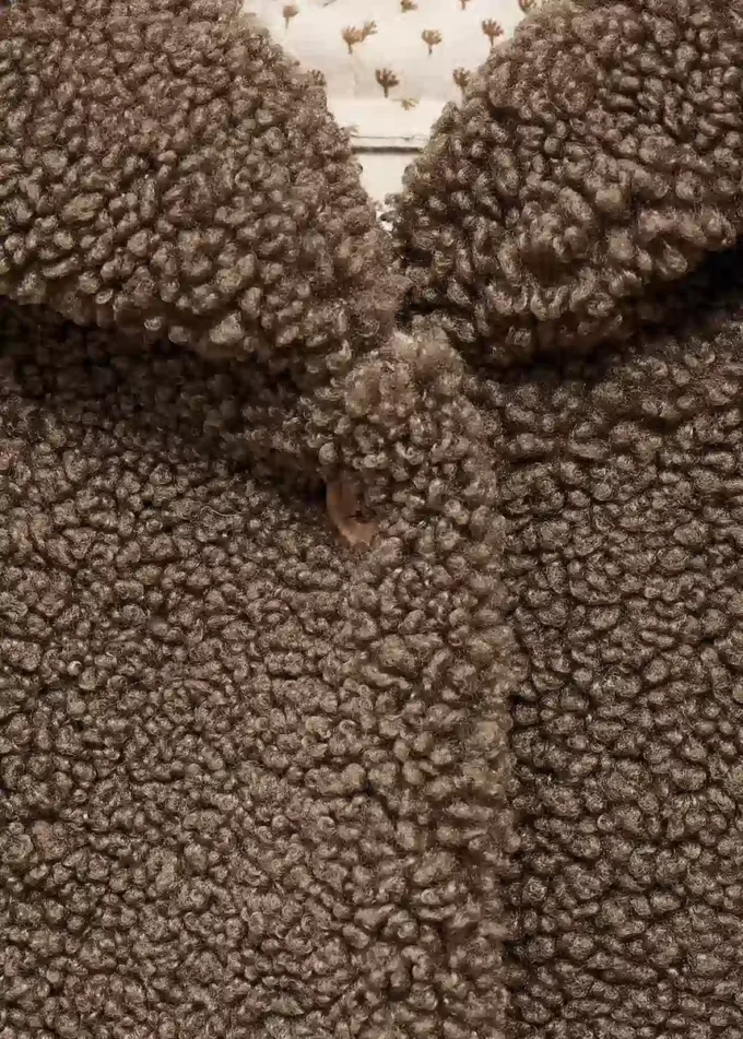 Manteau ours en peluche avec capuche et oreilles